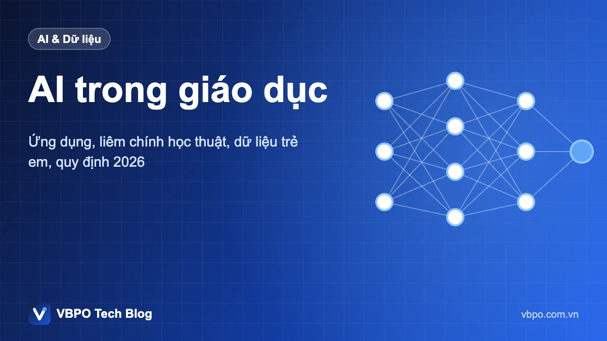 AI trong giáo dục - Ứng dụng, liêm chính học thuật, dữ liệu trẻ em, quy định 2026
