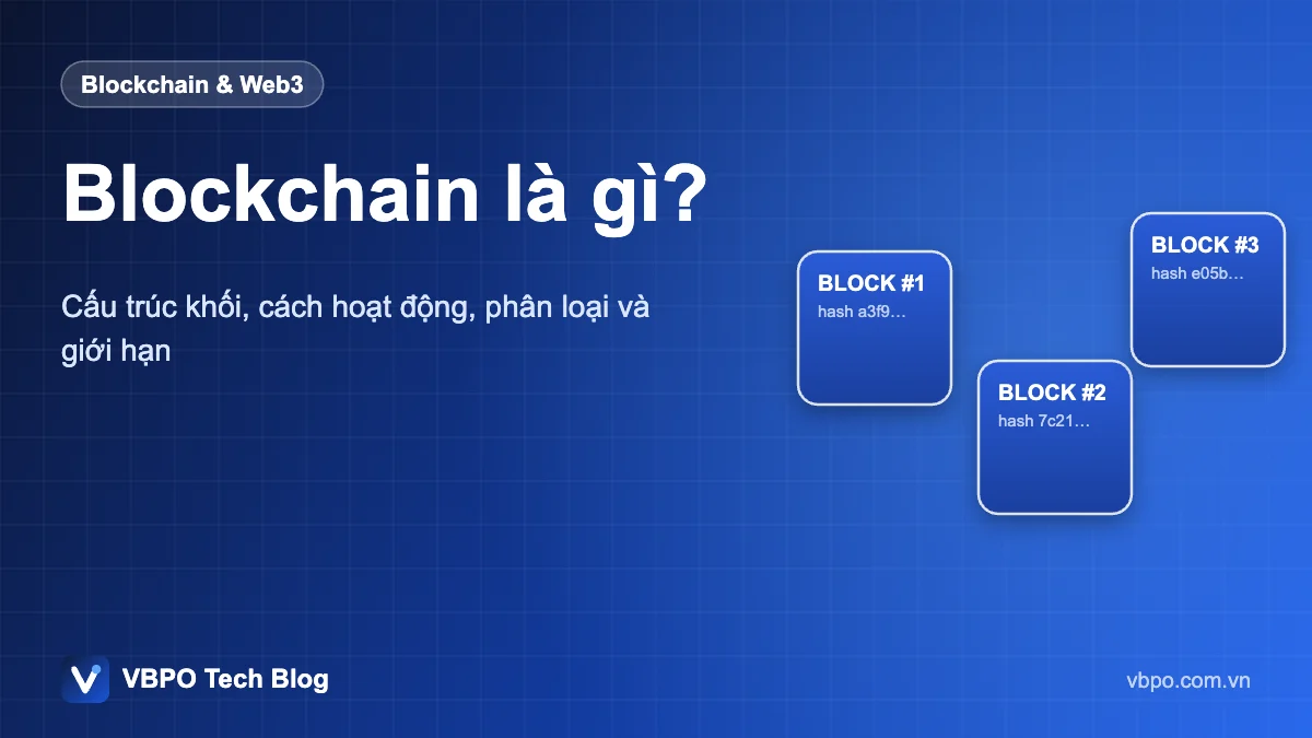 Blockchain là gì? - Cấu trúc khối, cách hoạt động, phân loại và giới hạn