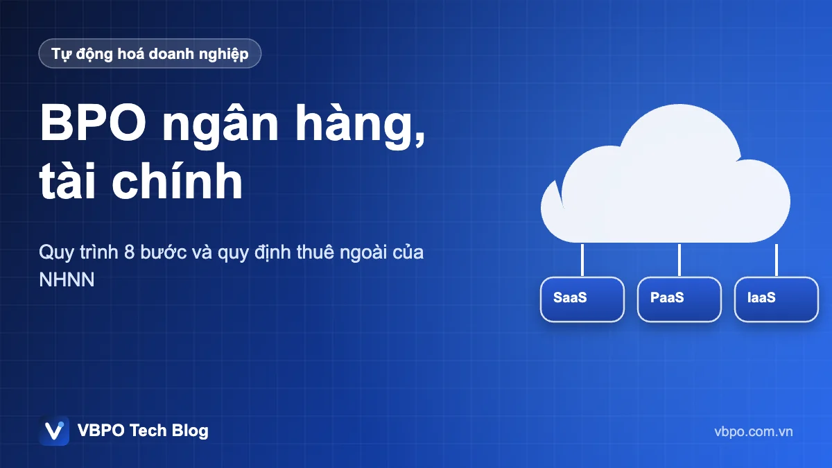 BPO ngân hàng, tài chính - Quy trình 8 bước và quy định thuê ngoài của NHNN