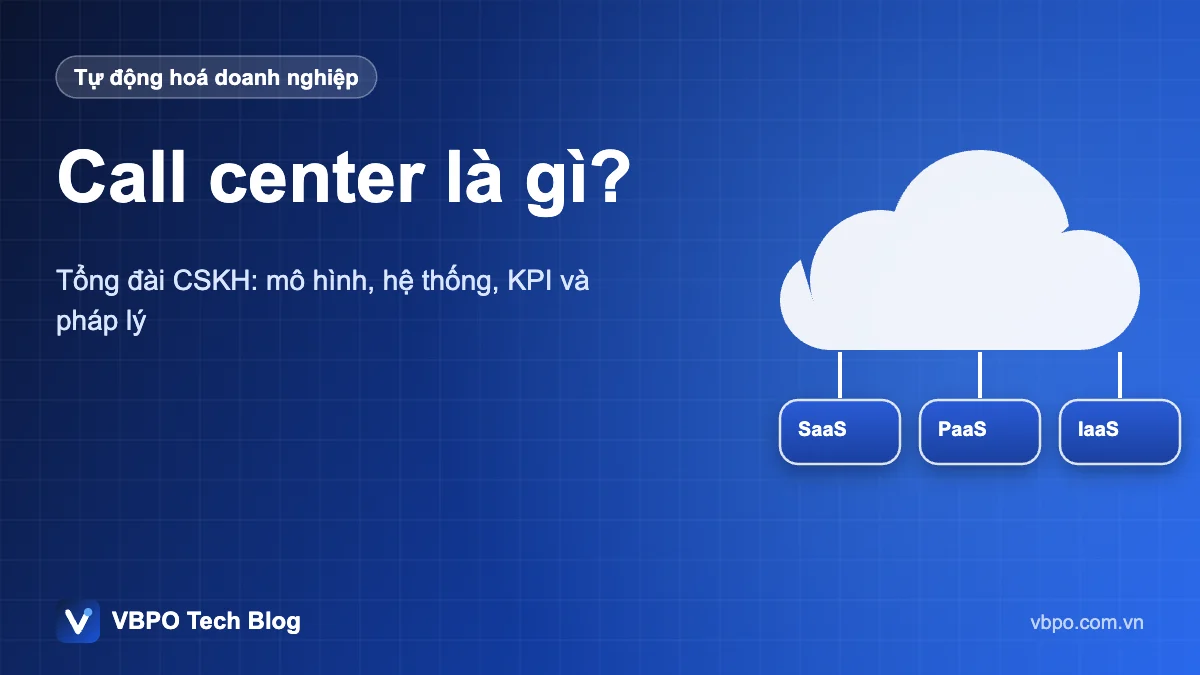 Call center là gì? - Tổng đài CSKH: mô hình, hệ thống, KPI và pháp lý