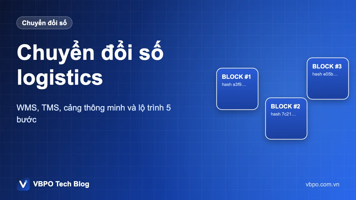 Chuyển đổi số logistics - WMS, TMS, cảng thông minh và lộ trình 5 bước