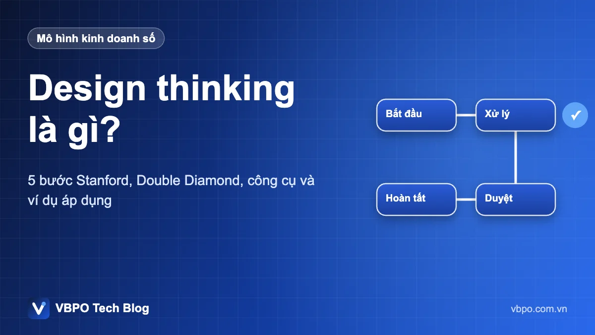 Design thinking là gì? - 5 bước Stanford, Double Diamond, công cụ và ví dụ áp dụng