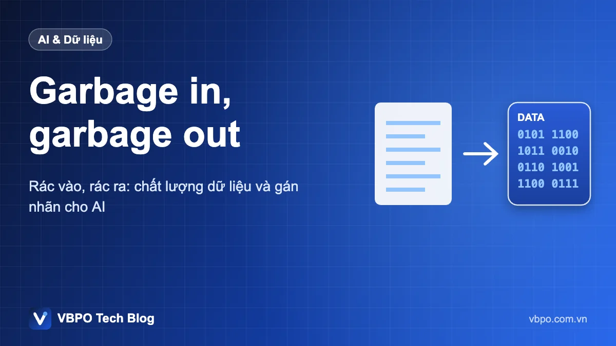 Garbage in, garbage out - Rác vào, rác ra: chất lượng dữ liệu và gán nhãn cho AI
