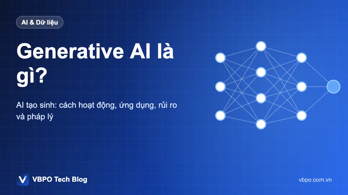 Generative AI là gì? - AI tạo sinh: cách hoạt động, ứng dụng, rủi ro và pháp lý