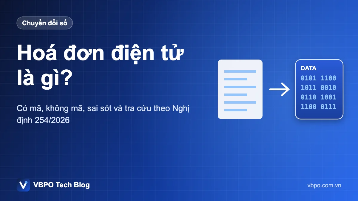 Hoá đơn điện tử là gì? - Có mã, không mã, sai sót và tra cứu theo Nghị định 254/2026