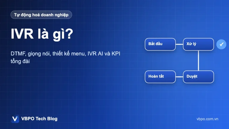 IVR là gì? - DTMF, giọng nói, thiết kế menu, IVR AI và KPI tổng đài
