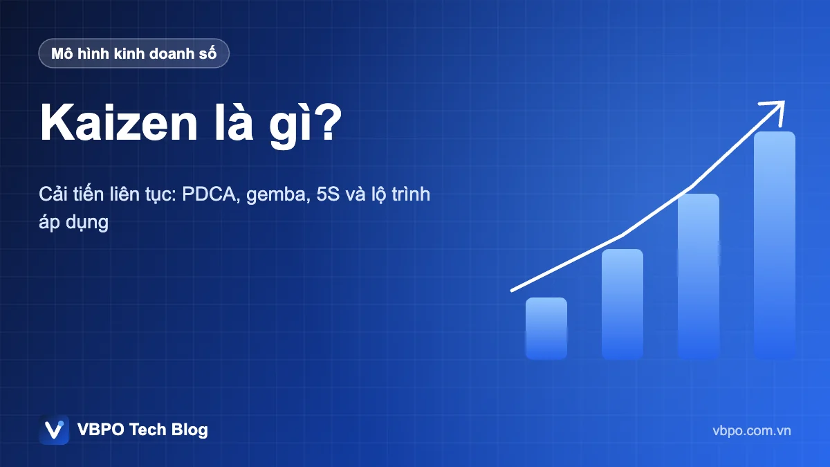 Kaizen là gì? - Cải tiến liên tục: PDCA, gemba, 5S và lộ trình áp dụng