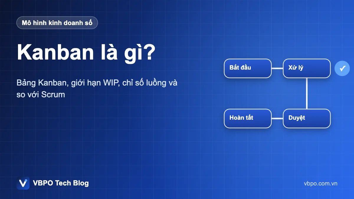Kanban là gì? - Bảng Kanban, giới hạn WIP, chỉ số luồng và so với Scrum