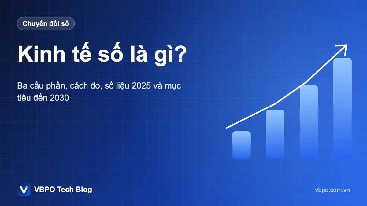 Kinh tế số là gì? - Ba cấu phần, cách đo, số liệu 2025 và mục tiêu đến 2030