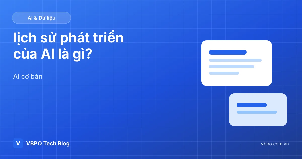 lịch sử phát triển của AI