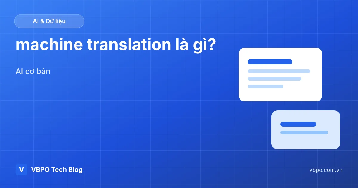 machine translation là gì