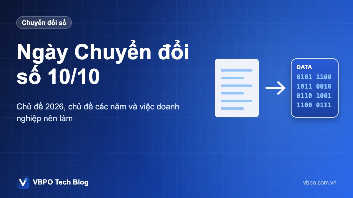Ngày Chuyển đổi số 10/10 - Chủ đề 2026, chủ đề các năm và việc doanh nghiệp nên làm