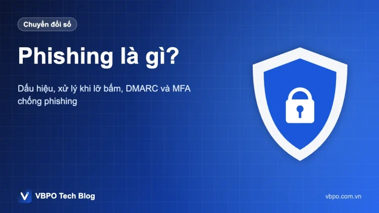 Phishing là gì? - Dấu hiệu, xử lý khi lỡ bấm, DMARC và MFA chống phishing