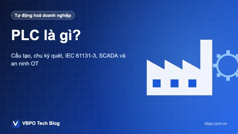 PLC là gì? - Cấu tạo, chu kỳ quét, IEC 61131-3, SCADA và an ninh OT